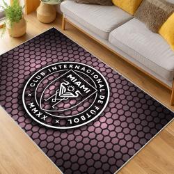 MLS Inter Miami Cf Soccer Team Logo Sport Carpet Area Rug Home Decor Gift IMCF13