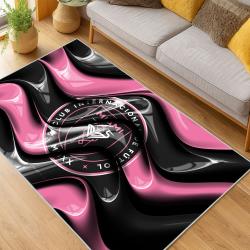 MLS Inter Miami Cf Soccer Team Logo Sport Carpet Area Rug Home Decor Gift IMCF15