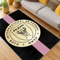 MLS Inter Miami Cf Soccer Team Logo Sport Carpet Area Rug Home Decor Gift IMCF2