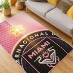 mls inter miami cf soccer team logo sport carpet area rug home decor gift living room imcf21