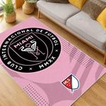 mls inter miami cf soccer team logo sport carpet area rug home decor gift living room imcf24