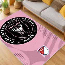 MLS Inter Miami Cf Soccer Team Logo Sport Carpet Area Rug Home Decor Gift IMCF24