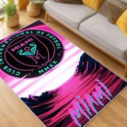 MLS Inter Miami Cf Soccer Team Logo Sport Carpet Area Rug Home Decor Gift IMCF28