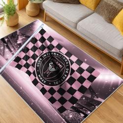 MLS Inter Miami Cf Soccer Team Logo Sport Carpet Area Rug Home Decor Gift IMCF30