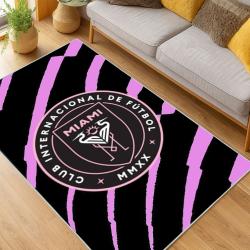 MLS Inter Miami Cf Soccer Team Logo Sport Carpet Area Rug Home Decor Gift IMCF34