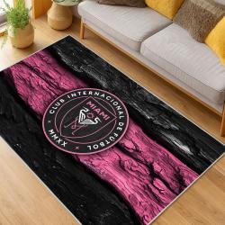 MLS Inter Miami Cf Soccer Team Logo Sport Carpet Area Rug Home Decor Gift IMCF38