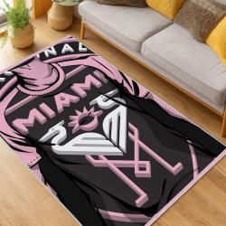 MLS Inter Miami Cf Soccer Team Logo Sport Carpet Area Rug Home Decor Gift IMCF41