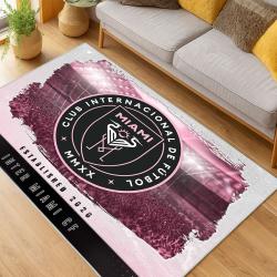 MLS Inter Miami Cf Soccer Team Logo Sport Carpet Area Rug Home Decor Gift IMCF43
