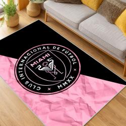 MLS Inter Miami Cf Soccer Team Logo Sport Carpet Area Rug Home Decor Gift IMCF5