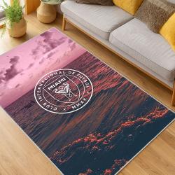 MLS Inter Miami Cf Soccer Team Logo Sport Carpet Area Rug Home Decor Gift IMCF52