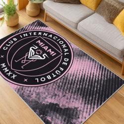 MLS Inter Miami Cf Soccer Team Logo Sport Carpet Area Rug Home Decor Gift IMCF60