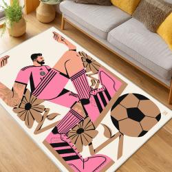 MLS Inter Miami Cf Soccer Team Logo Sport Carpet Area Rug Home Decor Gift IMCF69