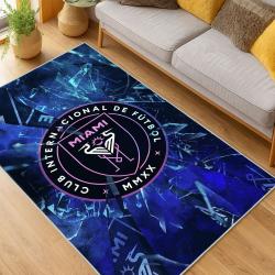 MLS Inter Miami Cf Soccer Team Logo Sport Carpet Area Rug Home Decor Gift IMCF70