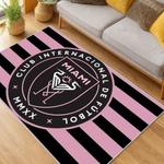 mls inter miami cf soccer team logo sport carpet area rug home decor gift living room imcf82