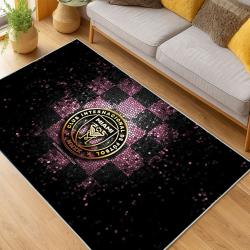 MLS Inter Miami Cf Soccer Team Logo Sport Carpet Area Rug Home Decor Gift IMCF92
