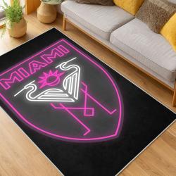 MLS Inter Miami Cf Soccer Team Logo Sport Carpet Area Rug Home Decor Gift IMCF94