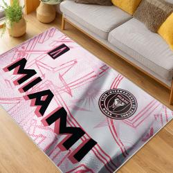 MLS Inter Miami Cf Soccer Team Logo Sport Carpet Area Rug Home Decor Gift IMCF97