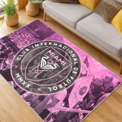 MLS Inter Miami Cf Soccer Team Logo Sport Carpet Area Rug Home Decor Gift IMCF99