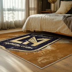 mls los angeles fc soccer team logo sport carpet area rug home decor gift idea bedroom lafc16