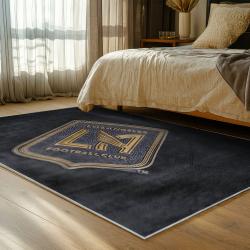 mls los angeles fc soccer team logo sport carpet area rug home decor gift idea bedroom lafc35