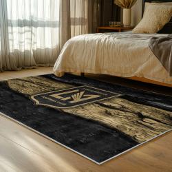 mls los angeles fc soccer team logo sport carpet area rug home decor gift idea bedroom lafc36