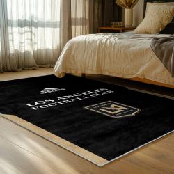mls los angeles fc soccer team logo sport carpet area rug home decor gift idea bedroom lafc39