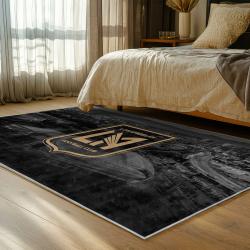 mls los angeles fc soccer team logo sport carpet area rug home decor gift idea bedroom lafc42