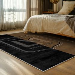 mls los angeles fc soccer team logo sport carpet area rug home decor gift idea bedroom lafc43