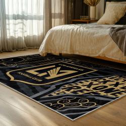 mls los angeles fc soccer team logo sport carpet area rug home decor gift idea bedroom lafc44