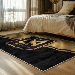 mls los angeles fc soccer team logo sport carpet area rug home decor gift idea bedroom lafc46