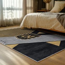 mls los angeles fc soccer team logo sport carpet area rug home decor gift idea bedroom lafc48
