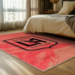 mls los angeles fc soccer team logo sport carpet area rug home decor gift idea bedroom lafc50