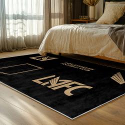 mls los angeles fc soccer team logo sport carpet area rug home decor gift idea bedroom lafc51