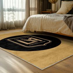 mls los angeles fc soccer team logo sport carpet area rug home decor gift idea bedroom lafc58