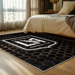 mls los angeles fc soccer team logo sport carpet area rug home decor gift idea bedroom lafc6