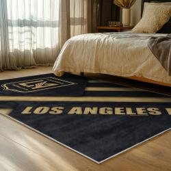 mls los angeles fc soccer team logo sport carpet area rug home decor gift idea bedroom lafc60