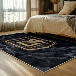 mls los angeles fc soccer team logo sport carpet area rug home decor gift idea bedroom lafc63