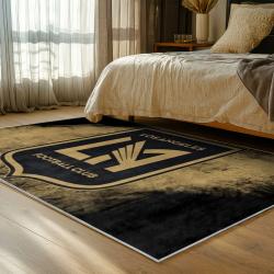 mls los angeles fc soccer team logo sport carpet area rug home decor gift idea bedroom lafc64