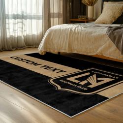 mls los angeles fc soccer team logo sport carpet area rug home decor gift idea bedroom lafc66