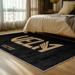 mls los angeles fc soccer team logo sport carpet area rug home decor gift idea bedroom lafc67