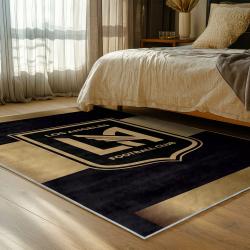 mls los angeles fc soccer team logo sport carpet area rug home decor gift idea bedroom lafc71