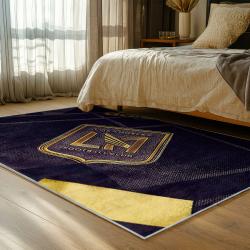 mls los angeles fc soccer team logo sport carpet area rug home decor gift idea bedroom lafc77