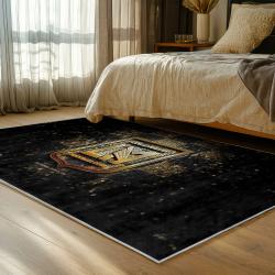 mls los angeles fc soccer team logo sport carpet area rug home decor gift idea bedroom lafc78
