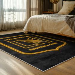 mls los angeles fc soccer team logo sport carpet area rug home decor gift idea bedroom lafc9