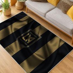 MLS Los Angeles Fc Soccer Team Logo Sport Carpet Area Rug Home Decor Gift LAFC1