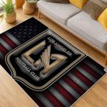 mls los angeles fc soccer team logo sport carpet area rug home decor gift idea living room lafc10
