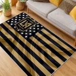 mls los angeles fc soccer team logo sport carpet area rug home decor gift idea living room lafc11