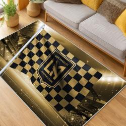 MLS Los Angeles Fc Soccer Team Logo Sport Carpet Area Rug Home Decor Gift LAFC12