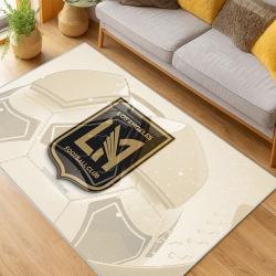 MLS Los Angeles Fc Soccer Team Logo Sport Carpet Area Rug Home Decor Gift LAFC13