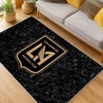 mls los angeles fc soccer team logo sport carpet area rug home decor gift idea living room lafc14